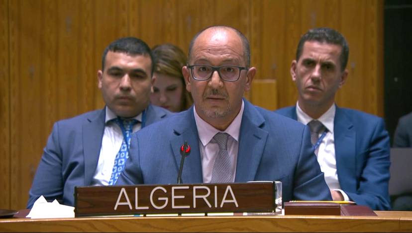 مجلس الأمن: الجزائر تطالب باستخدام الأدوات التي يخولها ميثاق الأمم المتحدة لوقف جرائم الاحتلال الصهيوني ضد الفلسطينيين