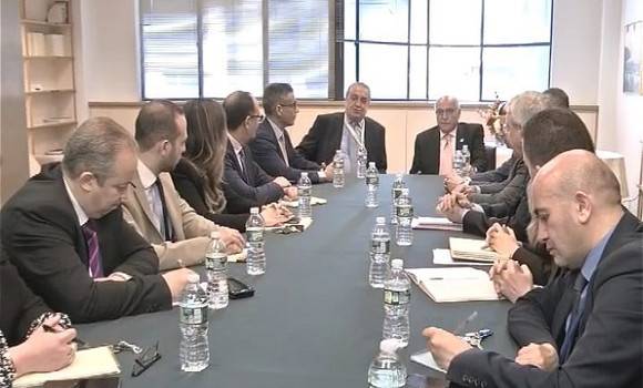 وزير الخارجية يلتقي بأعضاء بعثة الجزائر الدائمة لدى الأمم المتحدة